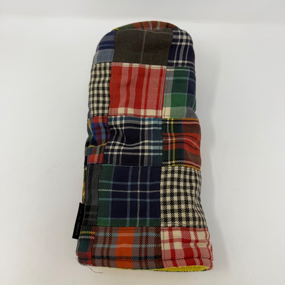 Seamus Golf Bandon Dunes Patchwork Tartan Wool Driver Headcover Multicolor USA